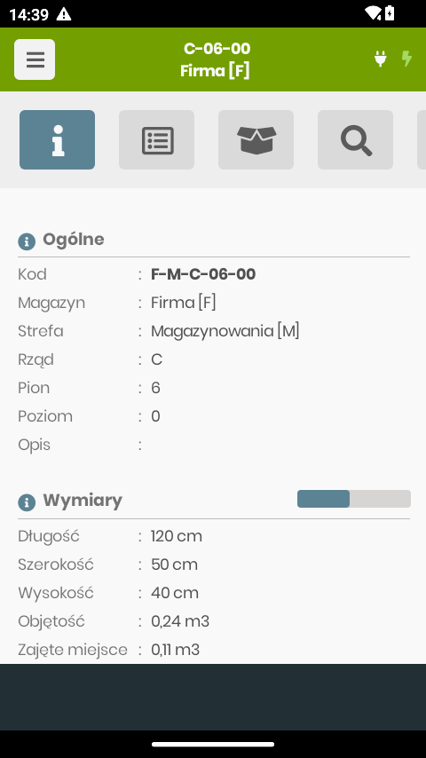 Info lokalizacji