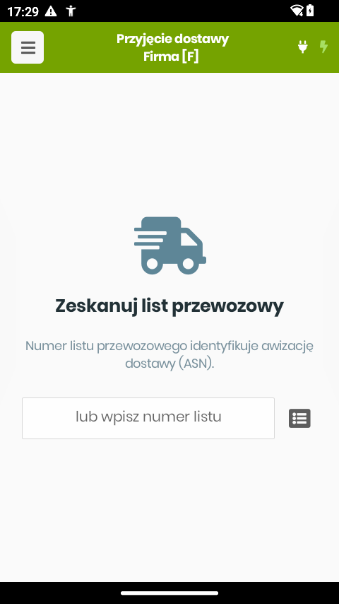 Skan listu przewozowego