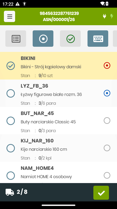 Filtr Do przyjęcia