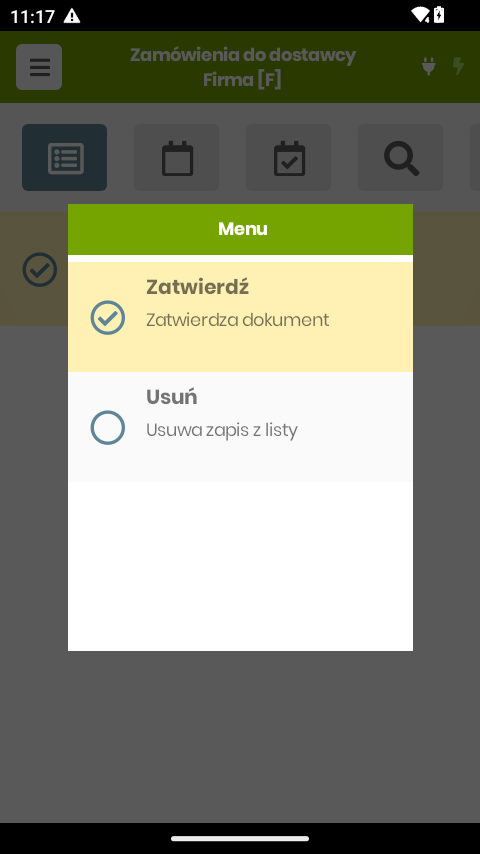 Zatwierdzenie ZD