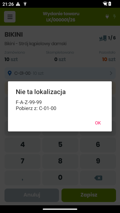 Nie ta lokalizacja