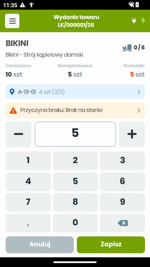 Przyczyna wybrana