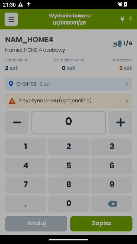 Po przeliczeniu lokalizacji