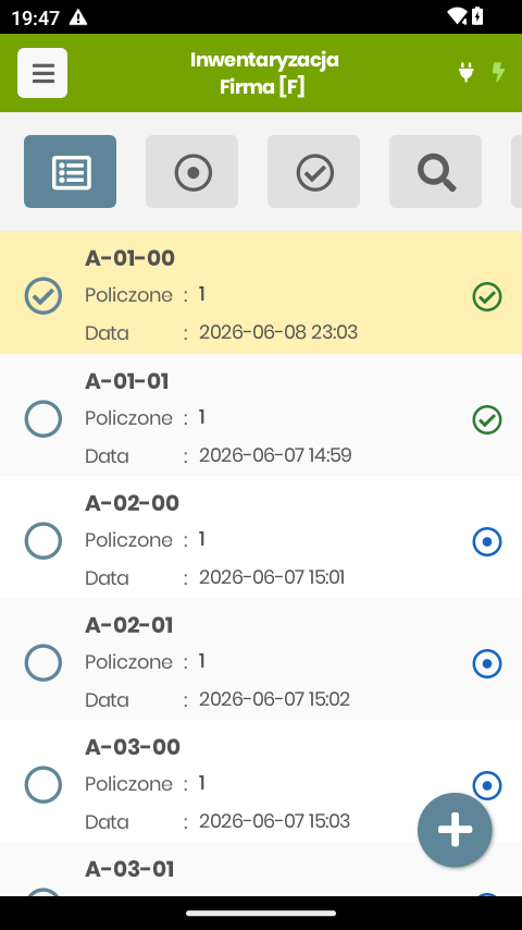 Lista dokumentów inwentaryzacyjnych