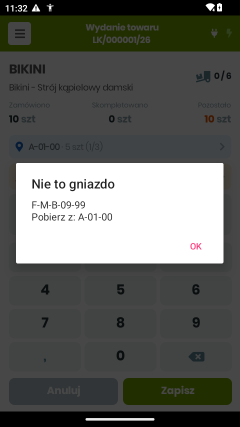 Ostrzeżenie o złym gnieździe